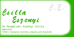 csilla eszenyi business card